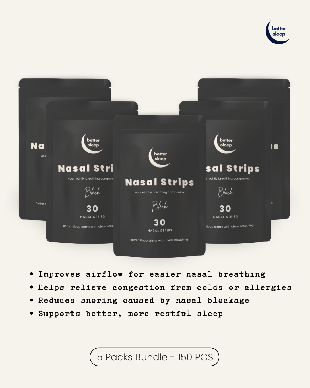 BetterSleep Wing-Shaped Nasal Strip (30Pcs)